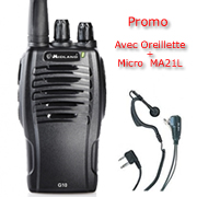 talkie walkie Midland G10 Avec Oreillette